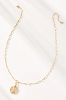 Monogram Circle Pendant Necklace