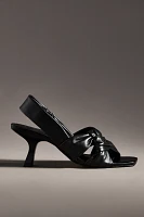 By Anthropologie Twisted Open-Toe Slingback Heels