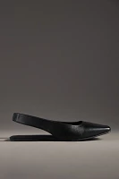 Maeve Square-Toe Slingback Flats