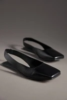 Maeve Square-Toe Slingback Flats
