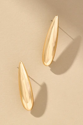 Sculptural Oval Huggie Earrings