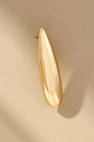 Sculptural Oval Huggie Earrings