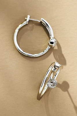Crystal Multi-Loop Hoop Earrings