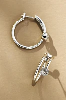 Crystal Multi-Loop Hoop Earrings