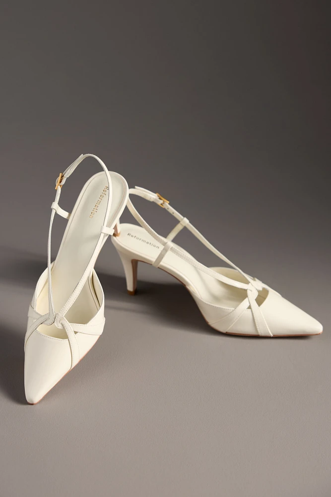Reformation Patty Slingback Heels