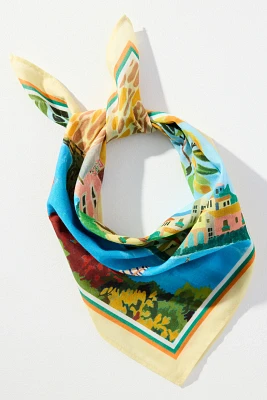 Vismaya Summer Edit Cotton Square Scarf