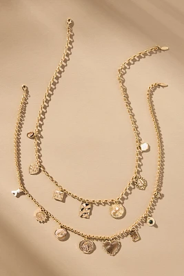 Assorted Charms Layered Necklace