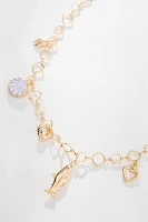 Nautical Charm Cluster Necklace