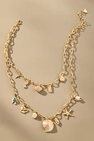 Summer Icon Layered Charm Necklace