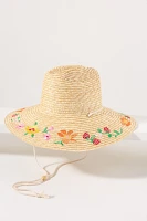 Cheveux Corp. Embroidered Straw Lifeguard Rancher