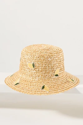 Cheveux Corp. Fruit Patch Straw Bucket Hat