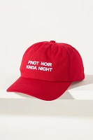 Intentionally Blank Wine Lovers Embroidered Baseball Cap