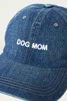 Intentionally Blank Dog Mom Embroidered Denim Baseball Cap
