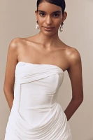 MISHA Ember Strapless Wrapped Mini Dress