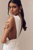 MISHA Solstice Cupro Cutout Maxi Dress