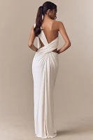 MISHA Solstice Cupro Cutout Maxi Dress