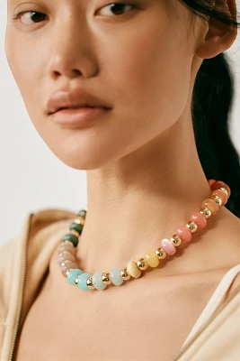 Rainbow Beaded Necklace
