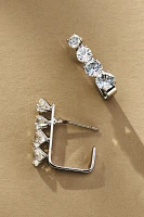 Triangle Crystal Post Earrings