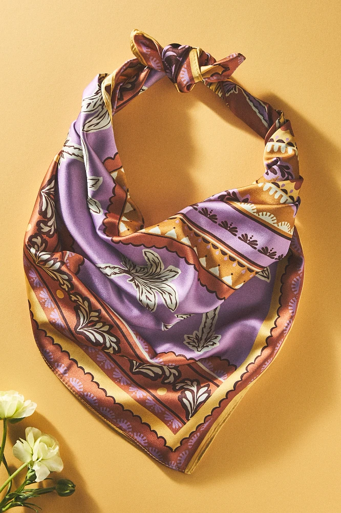 Palm Printed Hair Scarves, Set of 2