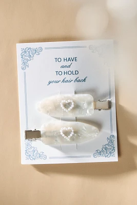 To Have and To Hold Your Hair Back Crease-Free Clips, Set of 2