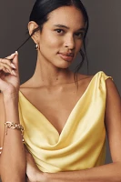 BHLDN Cowl-Neck Open-Back Floral Drop-Waist Midi Dress