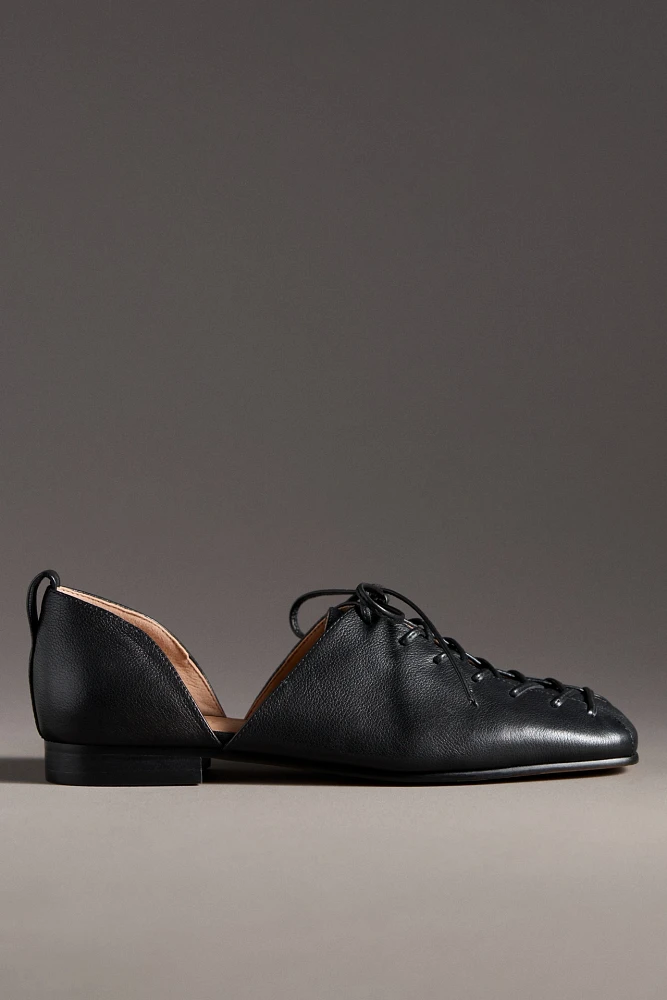 Silent D Palkie Lace-Front Flats