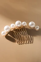 Elizabeth Bower Pearl Dublet Garland Hair Comb