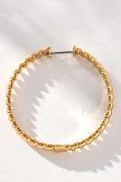 Luv Aj Snake Chain Hoop Earrings
