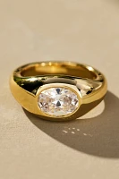 Luv Aj Oval Orbit Bezel Ring