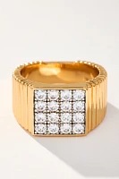 Luv Aj Pavé Square Signet Ring
