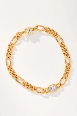 Luv Aj Oval Bezel Chain Bracelet