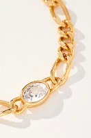 Luv Aj Oval Bezel Chain Bracelet