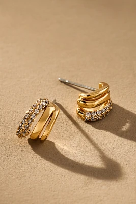 Luv Aj Multi Piercing Huggie Hoop Earrings