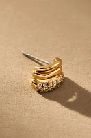 Luv Aj Multi Piercing Huggie Hoop Earrings