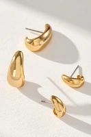 Luv Aj Hoop Earrings, Set of 2