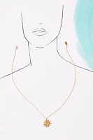 Elise Tsikis Sun Pendant Necklace