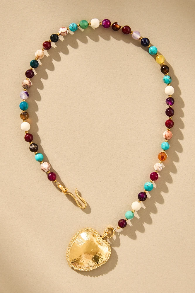 Elise Tsikis Colorful Pearl Charm Bracelet