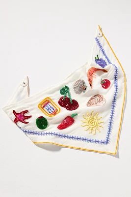 Mignonne Gavigan Mariela Beaded Embroidered Bandana
