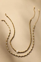 Beaded Pearl Necklaces, Set of 2
