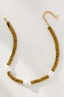 Beaded Tri-Pearl Necklace