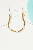 Beaded Tri-Pearl Necklace