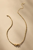 Round Charm Beaded Neckalce