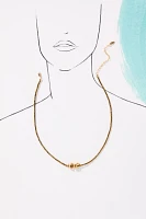 Round Charm Beaded Neckalce