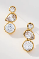 Mixed Crystal Drop Earrings