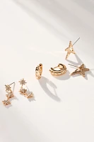 BaubleBar Luna Earrings, Set of 3