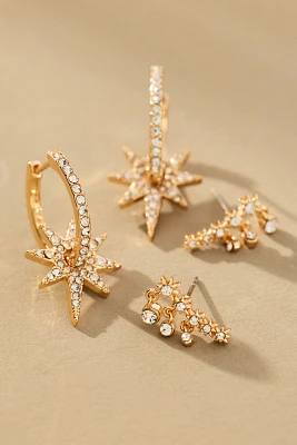 BaubleBar Portia Star Crystal Earring Set