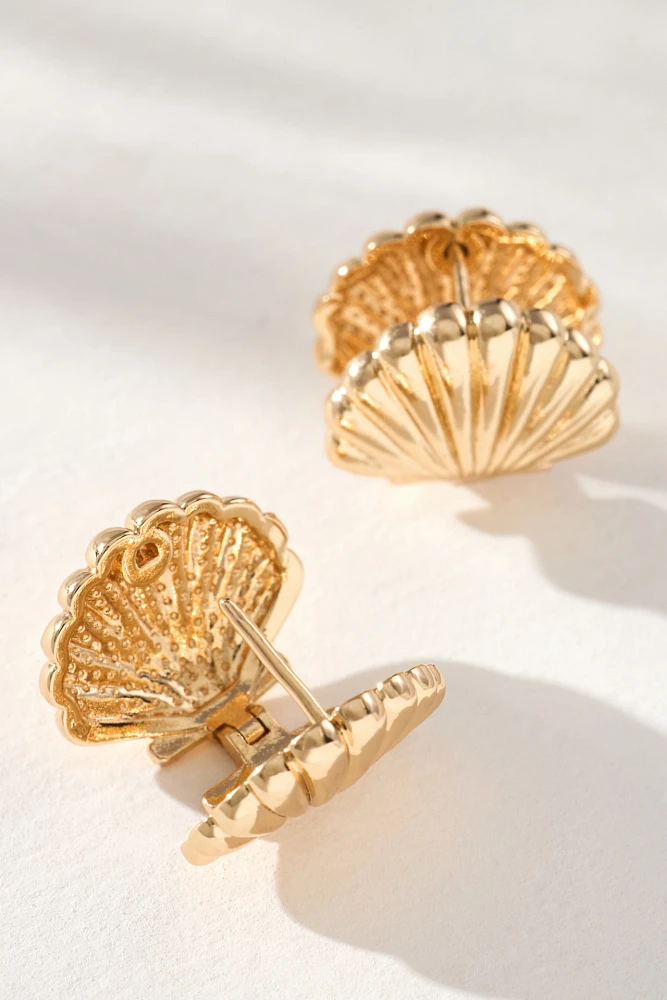 BaubleBar Sandy Shell Earrings, Set of 2
