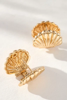 BaubleBar Sandy Shell Earrings, Set of 2