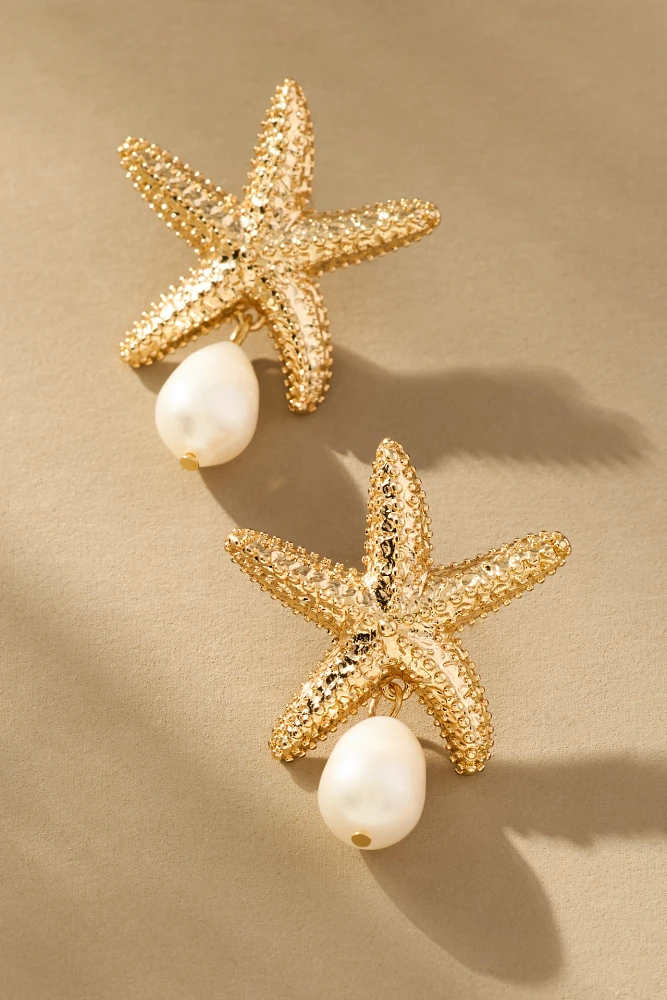 BaubleBar Mariam Starfish Shell Earrings
