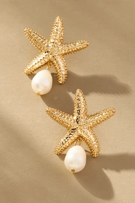 BaubleBar Mariam Starfish Shell Earrings